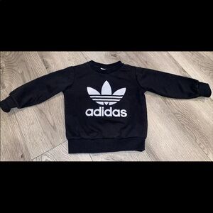 Adidas Crew Trefoil Black Sweater 12M